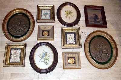 Lot 191 - Miscellaneous Group of Framed Decorated Articles