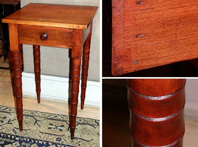 Lot 219 - Federal Style Walnut One-Drawer Table The...