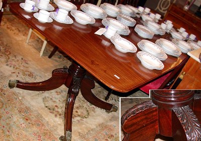 Lot 256 - Georgian Style Mahogany Double-Pedestal Dining...