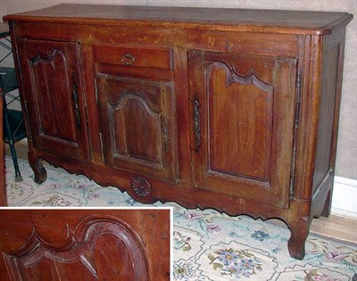 Lot 380 - Provincial Louis XV Style Walnut Buffet