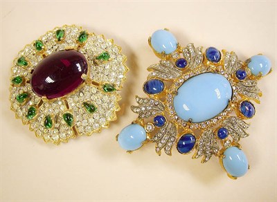 Lot 918 - Two Kenneth Jay Lane Brooches