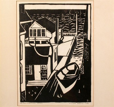 Lot 301 - Blanche Lazzell MY PROVINCETOWN STUDIO Woodcut,...