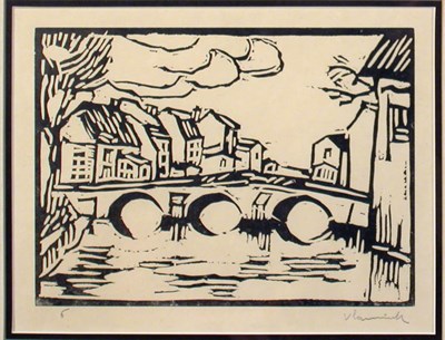 Lot 397 - Maurice de Vlaminck PONT SUR L'EURE A PACY...