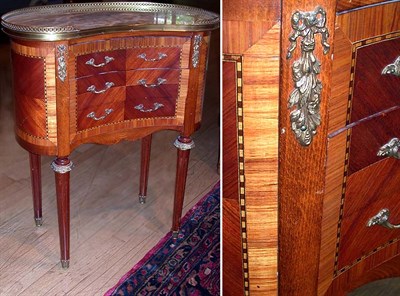 Lot 187 - Louis XV Style Marble Top Reniform Table With...
