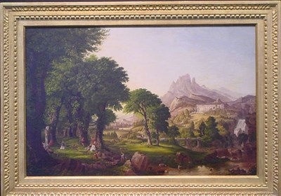 Lot 104 - After Thomas Cole DREAM OF ARCADIA Oil on...