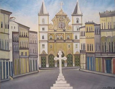 Lot 11 - Joao Alves (?) Brazilian, 20th century TOWN...