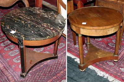 Lot 118 - Two Empire Style Walnut and Mahogany...