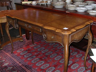Lot 119 - Provincial Louis XV Style Walnut Desk