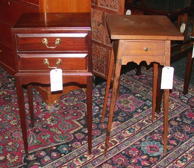 Lot 130 - Two Pairs of Mahogany and Pine Side Tables