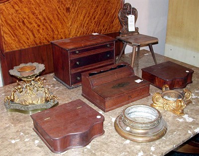 Lot 132 - Group of Eight Gilt-Metal and Wood Articles...
