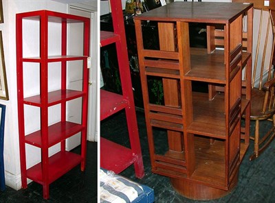 Lot 169 - Mahogany Bookcase and a Red Painted Bookcase