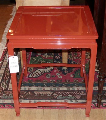 Lot 198 - Pair of Oriental Style Lacquered Side Tables