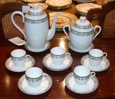 Lot 204 - Limoges Porcelain Coffee Service Approximately...