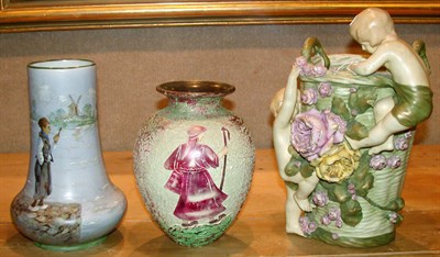Lot 251 - Group of Three Continental Ceramic Vases