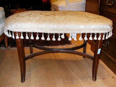 Lot 297 - Louis XV Style Upholstered Mahogany Reniform...