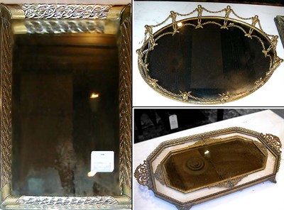 Lot 305 - Group of Three Gilt-Metal Mounted Plateaus