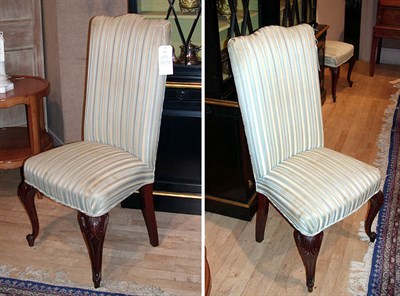 Lot 339 - Pair of Louis XV Style Upholstered Mahogany...