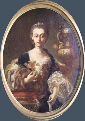Lot 108 - Circle of Giuseppe Bonito PORTRAIT OF A WOMAN...