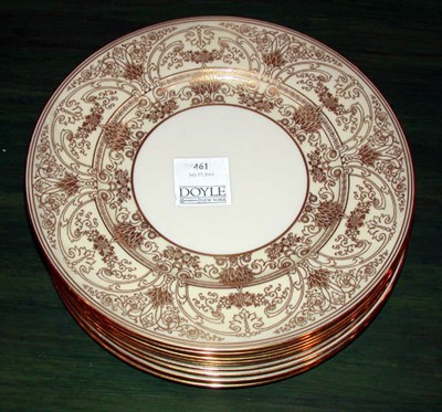Lot 461 - Set of Eleven Lenox Gilt Decorated Porcelain...