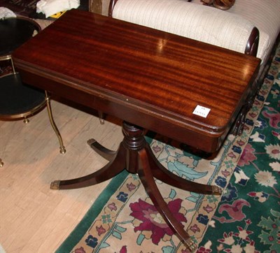Lot 470 - Regency Style Mahogany Fold-Over Games Table