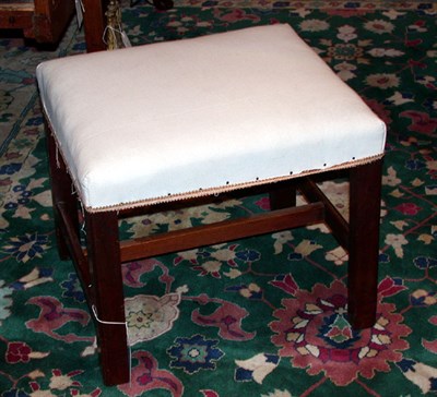 Lot 489 - Georgian Style Mahogany Stool