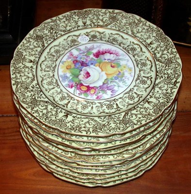 Lot 490 - Set of Twelve Continental Gilt Decorated...