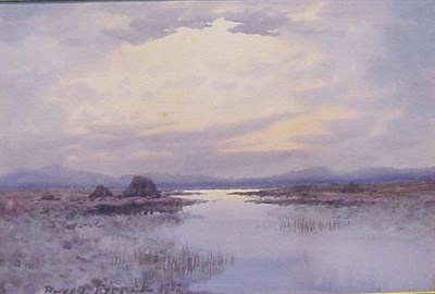 Lot 127 - Percy French Irish, 1854-1920 SUNRISE ON A BOG...