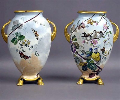 Lot 274 - Pair of Old Paris Porcelain Vases Each...