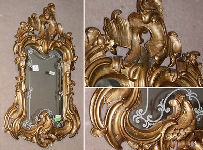 Lot 184 - Rococo Style Gilt-Wood Mirror