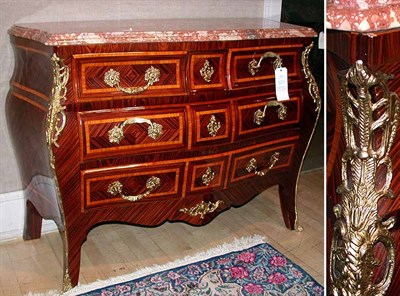 Lot 618 - Pair of Louis XV Style Parquetry Inlaid...