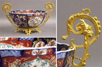 Lot 305 - Imari Porcelain Gilt-Bronze Mounted Punch Bowl...