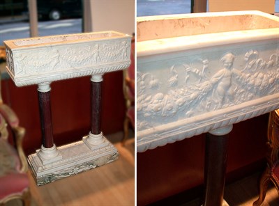 Lot 243 - Classical Style Marble Jardiniere on Stand The...