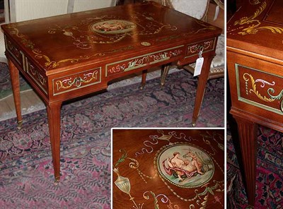 Lot 413 - George III Style Painted Mahogany Writing...