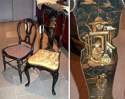 Lot 616 - Two Georgian Style Chinoiserie Decorated...
