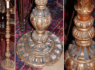 Lot 325 - Baroque Style Gilt-Wood Floor Lamp Height 52...