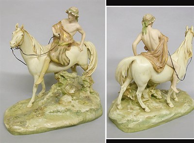Lot 359 - Royal Dux Porcelain Figure Depicting a youth...
