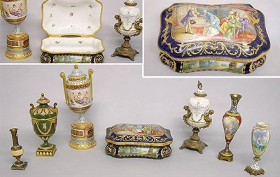 Lot 389 - Group of Continental Porcelain Articles...