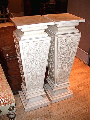 Lot 268 - Pair of Classical Style Pottery Urns Each...