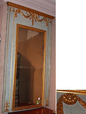 Lot 246 - Louis XVI Painted and Gilt Decorated Trumeau...