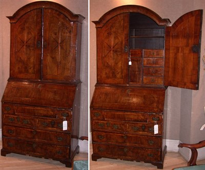 Lot 159 - George II Walnut Bureau Bookcase Second...