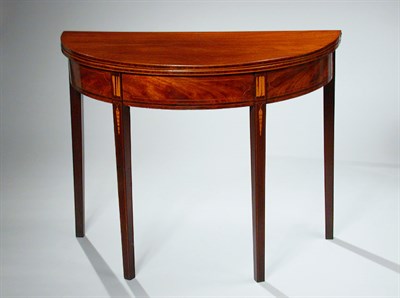 Lot 141 - Federal Inlaid Mahogany Fold-Over Card Table...