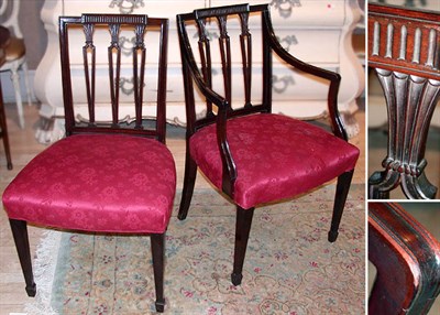 Lot 257 - Set of Ten George III Style Mahogany Dining...
