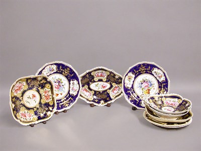 Lot 259 - English Porcelain Assembled Dessert Service...