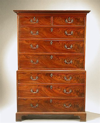 Lot 294 - George III Mahogany Chest on Chest 18th...