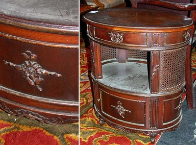 Lot 339 - Pair of Louis XV Style Mahogany Side Tables...