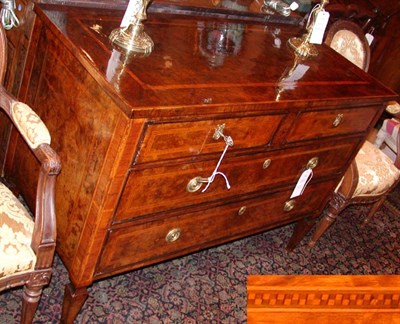 Lot 223 - Italian Neoclassical Inlaid Walnut Commode...