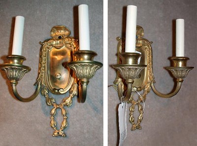Lot 350 - Pair of Neoclassical Style Gilt-Bronze...