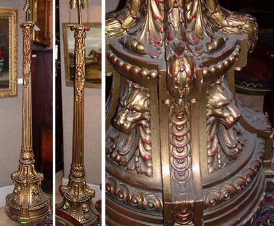 Lot 433 - Companion Pair of Louis XIV Style Gilt-Wood...
