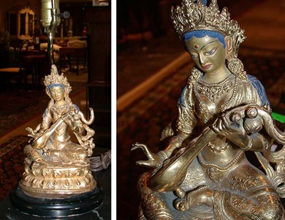 Lot 352 - Southeast Asian Bronze Figure of a Bodhisattva...
