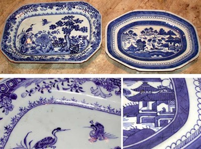 Lot 433 - Two Chinese Blue and White Porcelain Platters